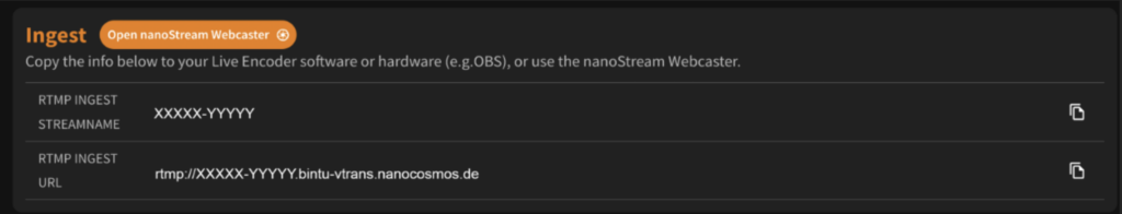 nanoStream Ingest